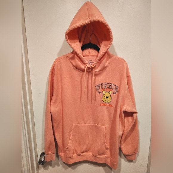 Disney Winnie The Pooh Pink Graphic Pullover Hoodie Juniors Sz XXL (19) Casual - Picture 1 of 7
